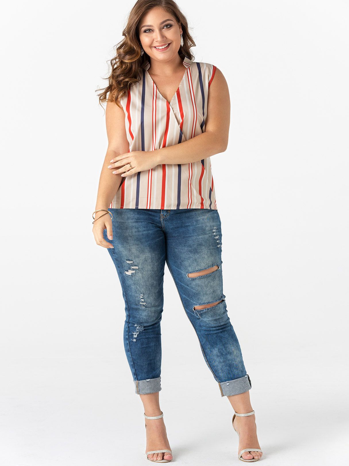 ODM Ladies Sleeveless Plus Size Tops