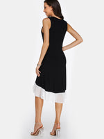 NEW FEELING Womens Black Casual Dresses