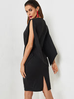 NEW FEELING Womens Black Midi Dresses
