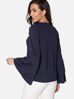 NEW FEELING Womens Navy T-Shirts