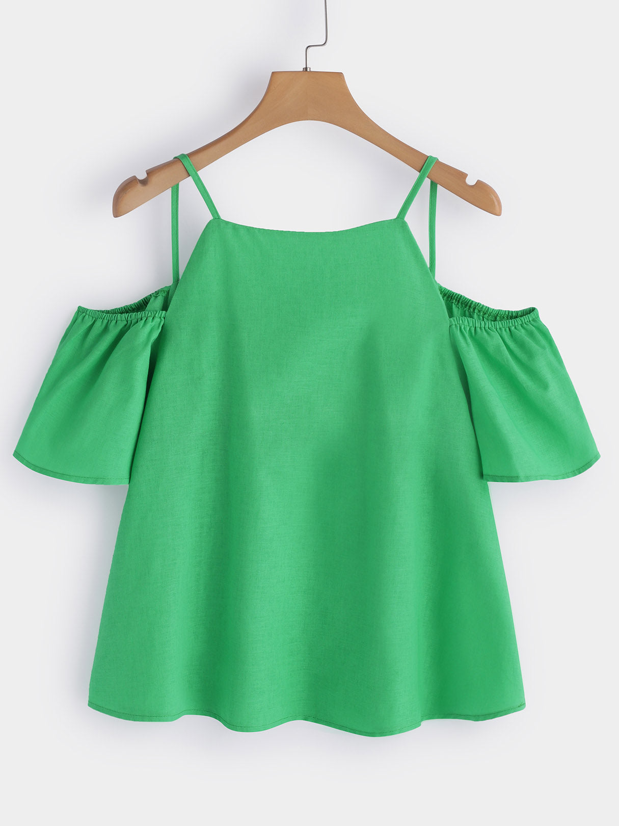 Wholesale Cold Shoulder Plain Backless Short Sleeve Plus Size Tops