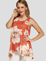 NEW FEELING Womens Orange Camis