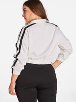 NEW FEELING Womens White Plus Size Tops