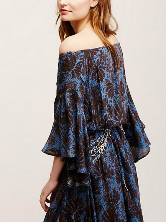 OEM Ladies Multi Off The Shoulder Dresses