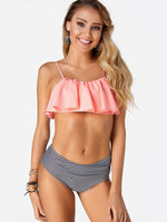 Custom Yellow Triangle Bikini Top