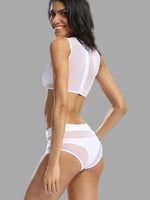NEW FEELING Womens White Bikinis