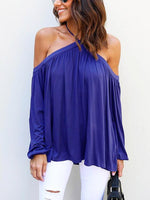 Wholesale Halter Spaghetti Strap Long Sleeve Blouses