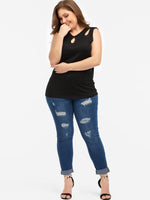 OEM ODM Womens Sleeveless Plus Size Tops