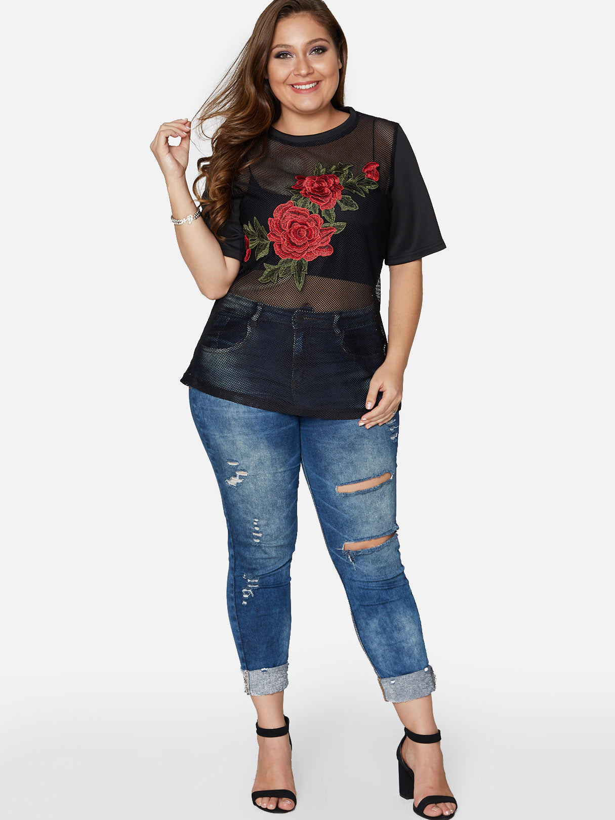 OEM ODM Womens Half Sleeve Plus Size Tops