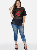 OEM ODM Womens Half Sleeve Plus Size Tops