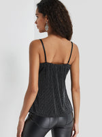 NEW FEELING Womens Black Camis