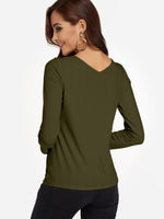 NEW FEELING Womens Green T-Shirts