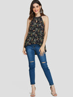 NEW FEELING Womens Black Camis