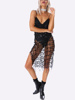 OEM Ladies Black Midi Dresses