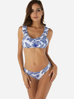 OEM Ladies White & Blue Bikinis