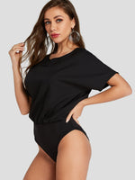 OEM Ladies Black Bodysuits