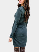 NEW FEELING Womens Green Casual Dresses