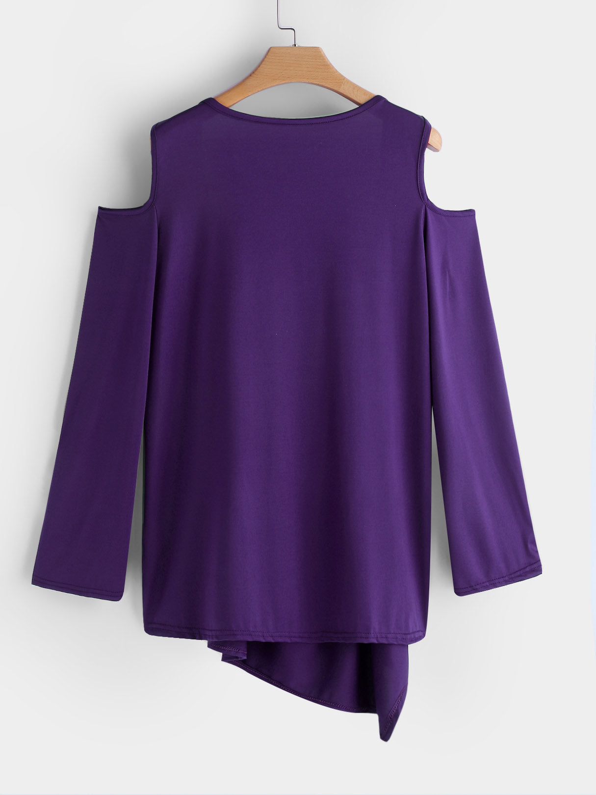 NEW FEELING Womens Purple Plus Size Tops