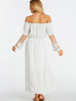 NEW FEELING Womens White Off The Shoulder Dresses