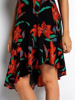 Custom Pink And Black Club Dress