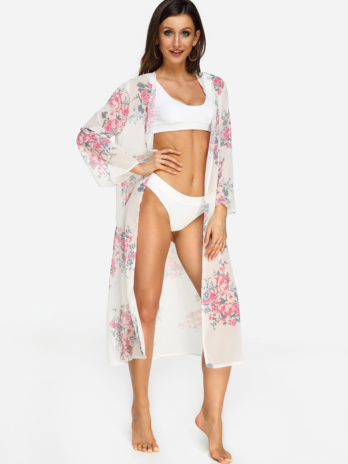 OEM ODM Womens Long Sleeve Beach Cover Ups