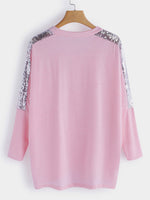 NEW FEELING Womens Pink T-Shirts