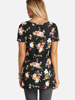 NEW FEELING Womens Black T-Shirts