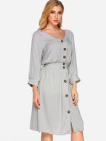 ODM Ladies 3/4 Sleeve Dresses