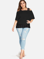 Custom Plus Size Ladies Tops Blouses