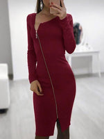 Custom Cream Turtleneck Sweater Dress