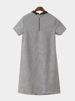 NEW FEELING Womens Grid Shirt Dresses