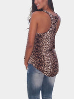 NEW FEELING Womens Leopard Camis