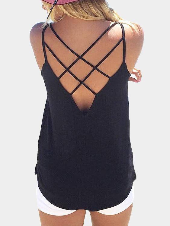 OEM ODM Ladies Black Camis