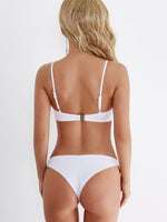 NEW FEELING Womens White Bikinis