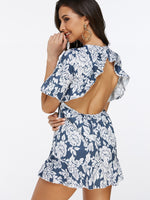 NEW FEELING Womens Blue Floral Dresses