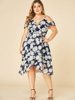 NEW FEELING Womens Floral Plus Size Dresses