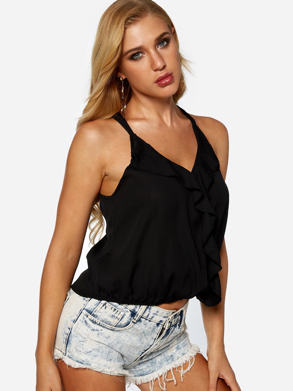 OEM Ladies Black Camis