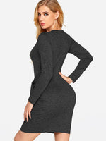 Custom Ladies V-Neck Dresses