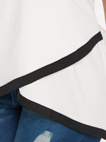 OEM Ladies White Plus Size Tops
