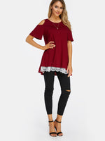 ODM Ladies Short Sleeve Shirt Dress