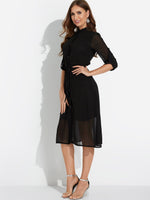 Custom Olive Green Work Dress