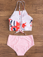 NEW FEELING Womens Floral Bikinis