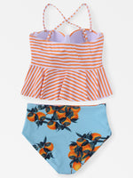 NEW FEELING Womens Striped Bikinis