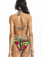 ODM Dark Blue High Neck Bikinis
