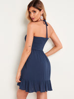 NEW FEELING Womens Navy Casual Dresses