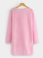 NEW FEELING Womens Pink Shirt Dresses