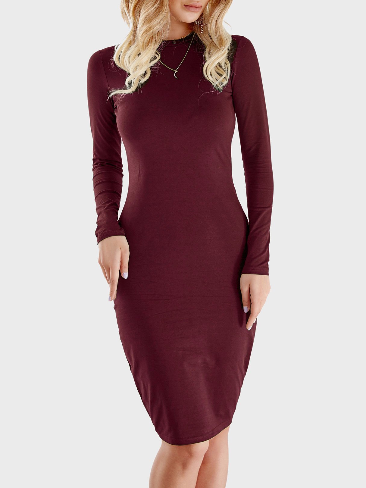 Custom Black Dress Open Front
