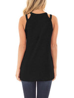 NEW FEELING Womens Black Camis