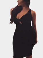 NEW FEELING Womens Black Midi Dresses