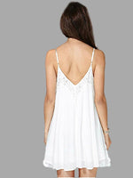NEW FEELING Womens White Mini Dresses